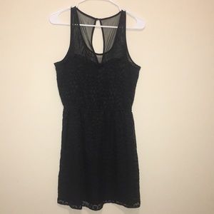 Sweetheart Neckline LBD Dress w/ velvet & net